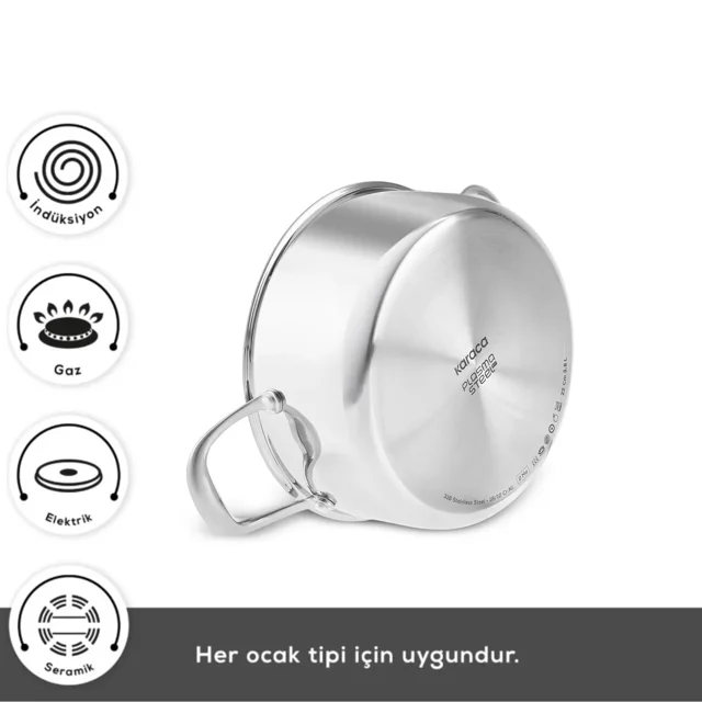 قابلمه ۱۸ سانتیمتری کاراجا با ظرفیت ۲٫۵ لیتر