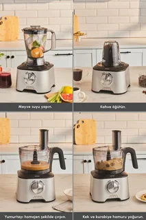 آماده‌سازی خمیر با غذا‌ساز Mastermaid Power Max