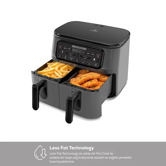 سرخکن بدون روغن کاراجا با دو محفظه پخت