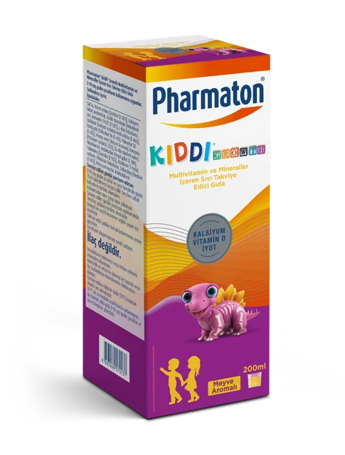 شربت Pharmaton Kiddi Growth مولتی ویتامین و مینرال کودکان ۲۰۰ میلیلیتر