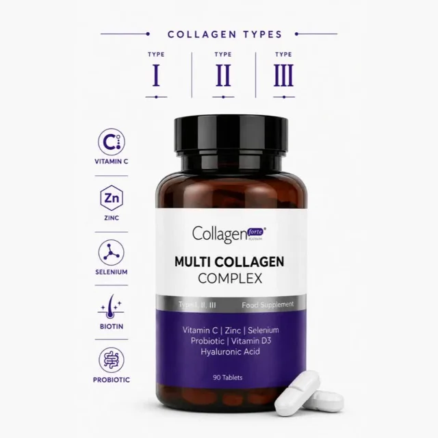پلاتینیوم کلاژن کامپلکس CollagenForte 90 قرص