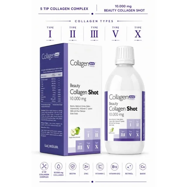 شات مایع کلاژن CollagenForte ۵۰۰ میلیلیتر